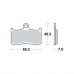 Stabdžių kaladėlės TRW MCB 737 KAWASAKI Z, ZR, ZRX 400-1000 1998-2018